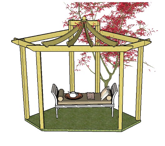 Triangle Pergola Design Plans