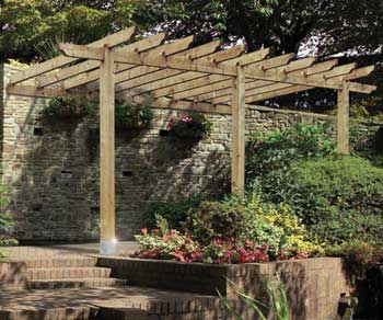 Attached Lean-to Pergola