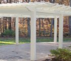 Vinyl pergola kits.