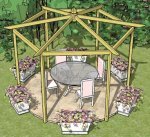 Pergola pictures-pitched-hexagonal
