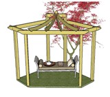 Copyright image: Asian pergola plans.