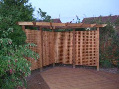 Corner Pergola With Deck