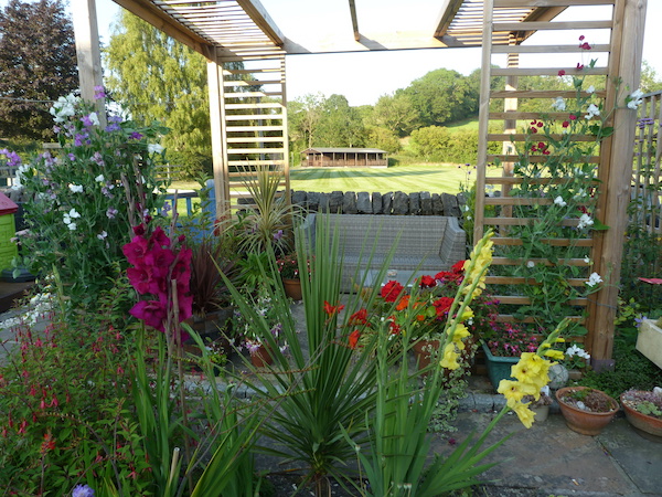 Copyright image: small garden design with pergola.