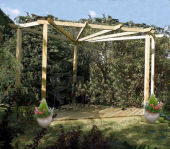 Corner pergola kit.