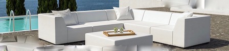 Very sleek and modern outdoor furniture.