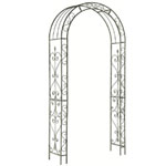 Metal rose arch.