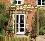 Modern patio pergola.