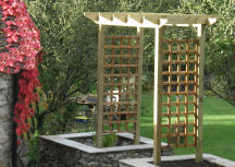 Copyright image: A pergola arch that can be made into a seated arbour.