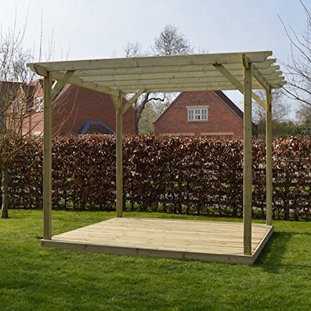 Pergola with deck.