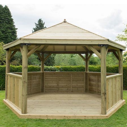 Large hexagonal gazebo kit.