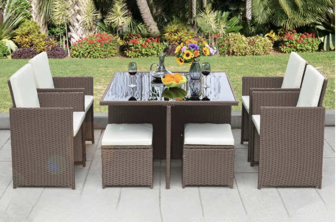 Cheap 8 Seater Rattan Set