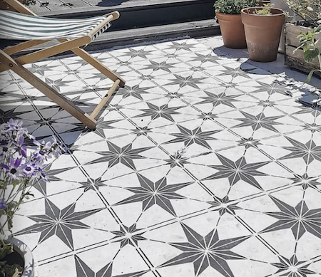 Paving slab stencils