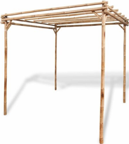 Bamboo pergola.