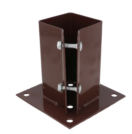 Bolt-down post anchors for pergola posts. Bolt-down post anchors for pergola posts.