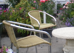 Copyright image: Patio garden furniture cafe style. 