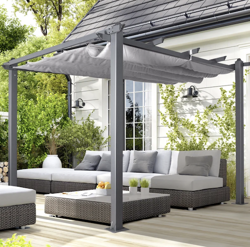 Kit-W-kingston metal pergola