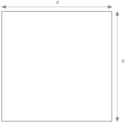 Copyright image: Attached lean-to pergola footprint. 