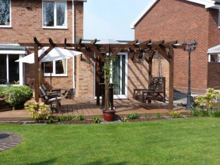 Copyright image: A fantastic attached lean-to pergola.