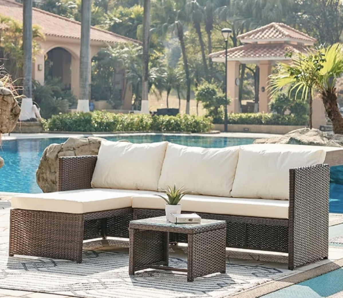 Lollana rattan 3 seater