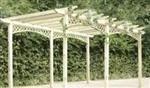 Traditional freestanding wooden pergola