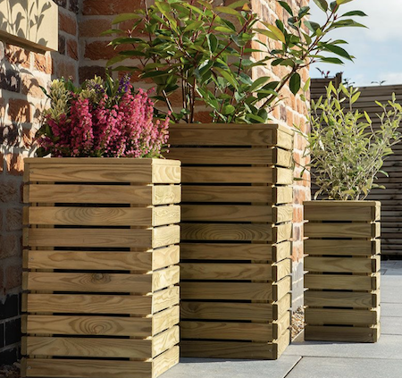 Beautiful raised planters.