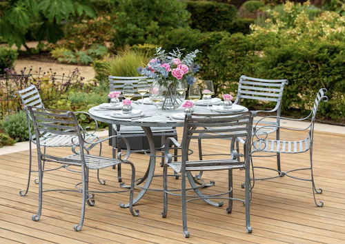 Southwold metal garden furniture and garden dining sets.